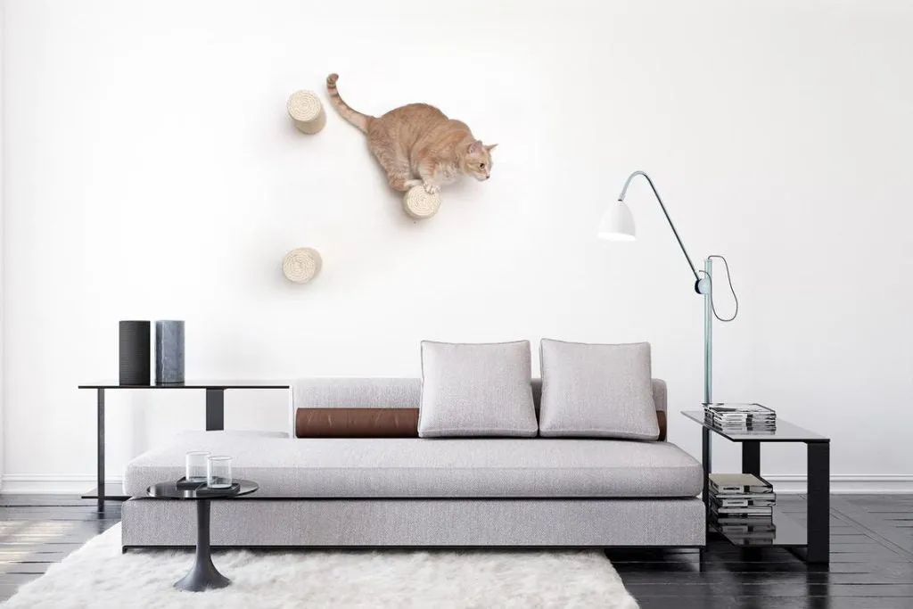 Floating Cat Steps for Wall (Sisal Cat Scratching Post)